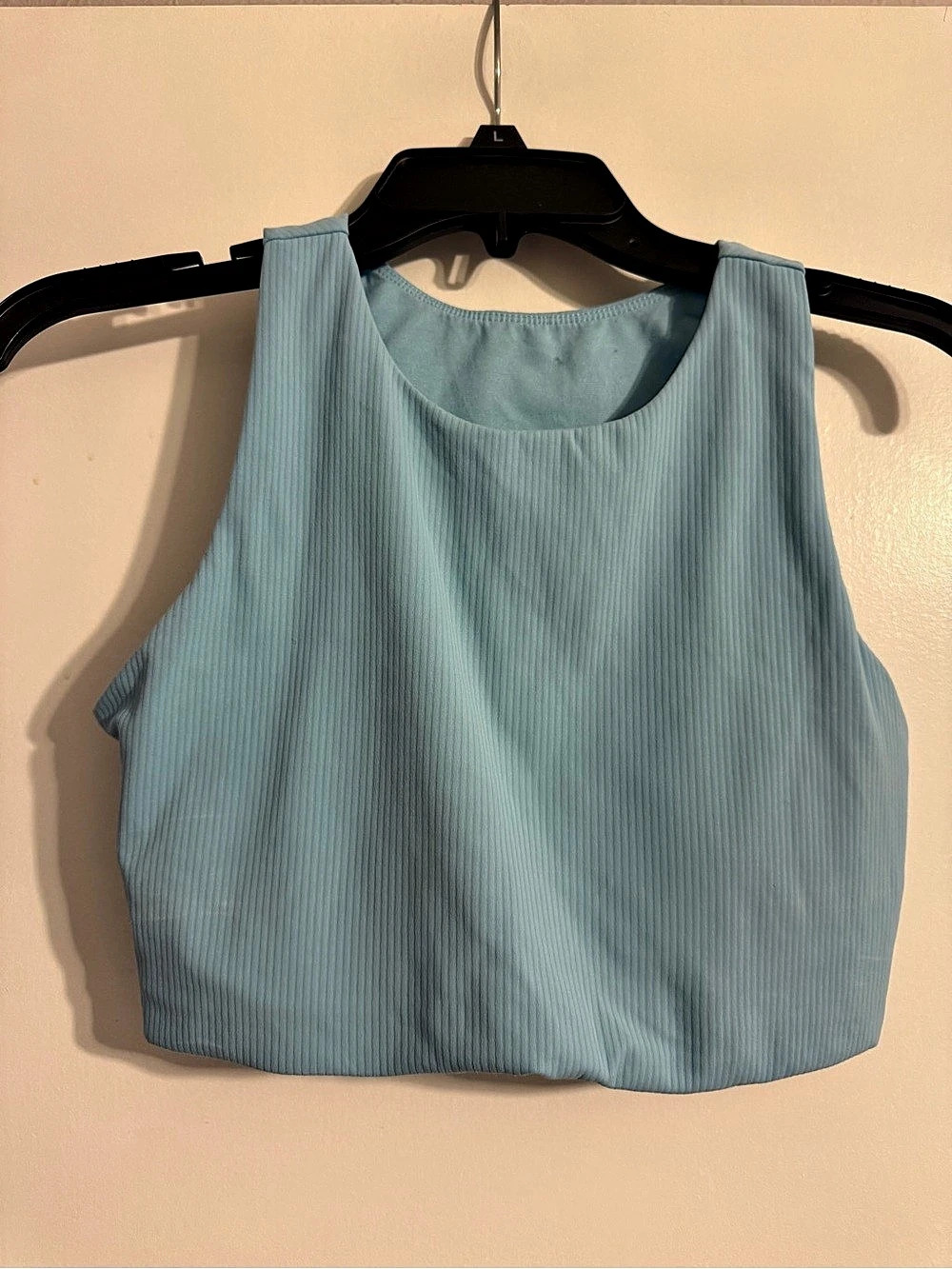 lululemon Ribbed Nulu Cropped Tank Top Blue Size 8